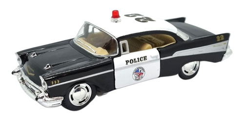 Carro Colecionador Miniatura Policia Fricção Metal Carrinho