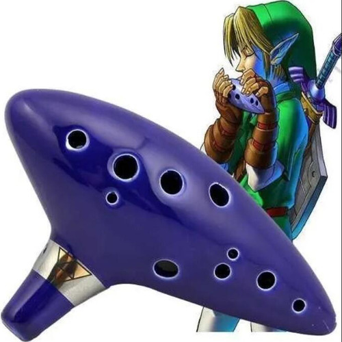 Imagen 1 de 5 de Instrumento Musical Ocarina Zelda De 12 Hoyos