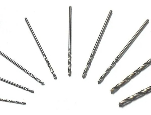 Kit Brocas Hss Aço Rapido  0,2 A 2,0mm 4unid. Madeira Metal