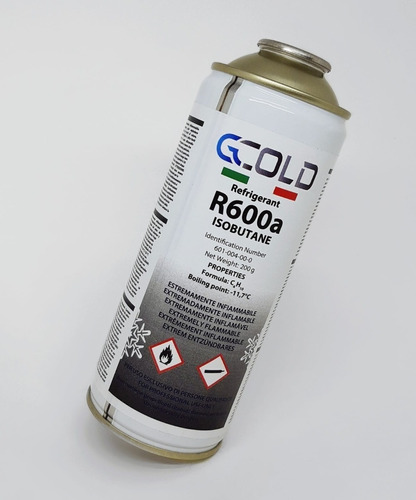 Imagem 1 de 4 de Fluido Gás Refrigerante Gcold  R600a - 200g