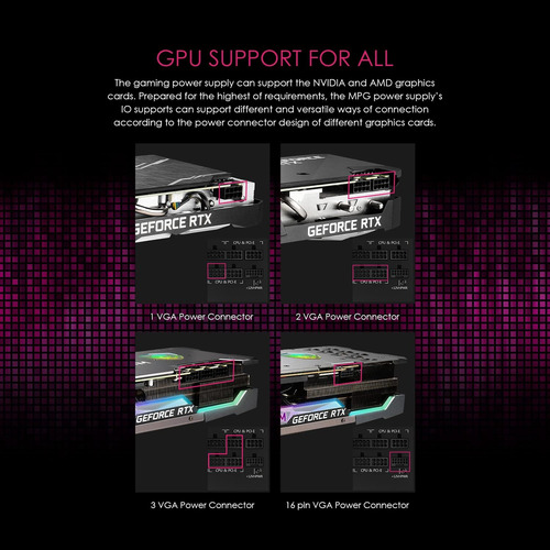 Fuente De Alimentación Msi Mpg A1000g Pcie 5 & Atx 3.0 Ga...