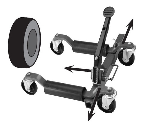 4pc Dolly Gato Levanta Y Mueve Carro 1250lb Patines De Carro