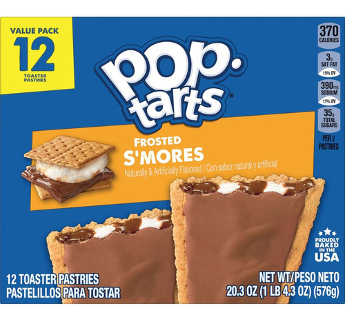 Pop-tarts Pastelillos Sabor Frosted S'mores 576 Gr 