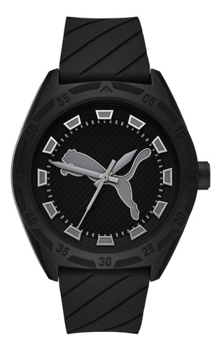 Reloj Caballero Puma Street Silicona Color de la correa Negro