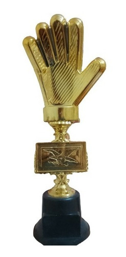 Trofeo Guante Deluxe / Oro / 35cm / Valla Menos Vencida