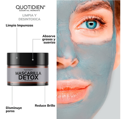 Imagen 3 de 7 de 1 Mascarilla Facial Hidratante + 1 Mascarilla Facial Detox