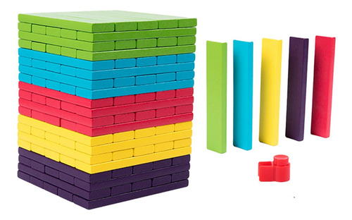 100 Uds. Juegos De Apilamiento De Madera Juegos De Mesa De