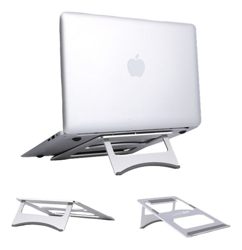 Imagen 1 de 10 de Soporte Base Aluminio Mac Macbook Notebook 10-16 Pulgadas