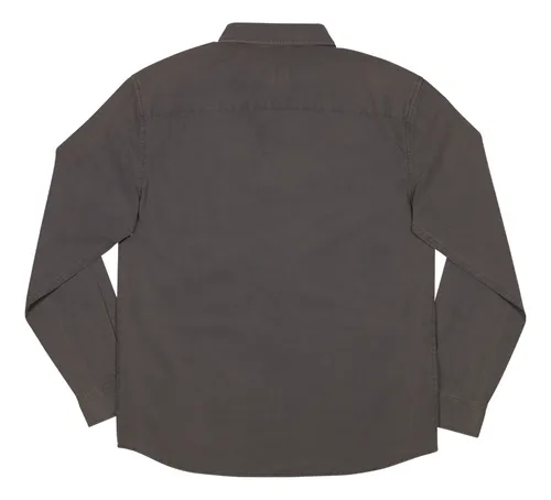 Camisa Long Cotton Grey