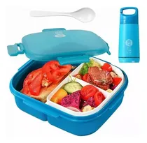 Comprar Loncheras Con Botella Agua Y Cuchara Lunch Box Fiambrera