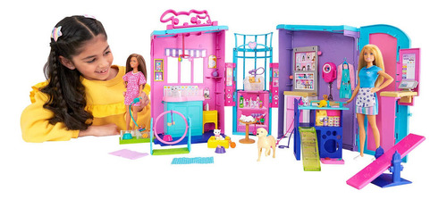 Juguete Guardería Portátil Para Mascotas Barbie Color Rosa