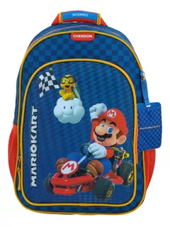 Mochila Escolar Chenson Mario Bros Primaria Gokar Mb66163-9