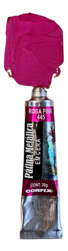 Patina Metalica Em Cera Corfix 445 Rosa Pink 20ml