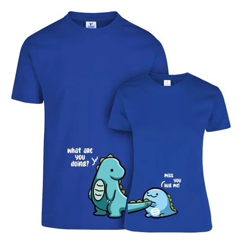 Playeras de dinosaurios para parejas hotsell