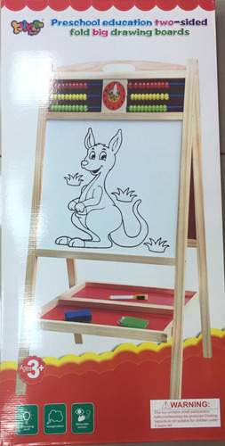 Pizarra Grande 2 Lados Niños Educación Dibujar Estimula