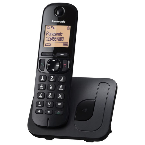 Teléfono Panasonic KX-TGC210N inalámbrico - color negro