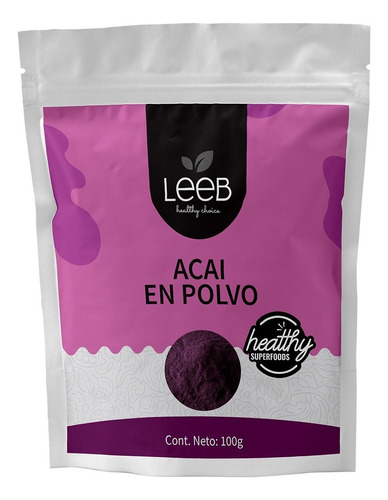 Leeb Acai Berry Liofilizado Bolsa Con 100g