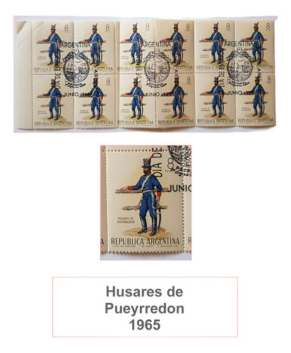 Husares De Pueyrredon 8 Pesos / 1965