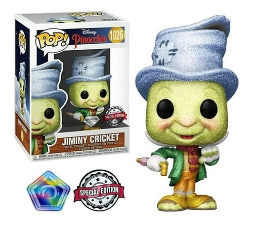 Funko Pop Disney Pinocho Jiminy Cricket 1026 Edicion Especia