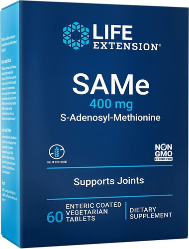 Suplemento Metionina 400mg Life Extension 30 Tabletas Sabor Sin Sabor