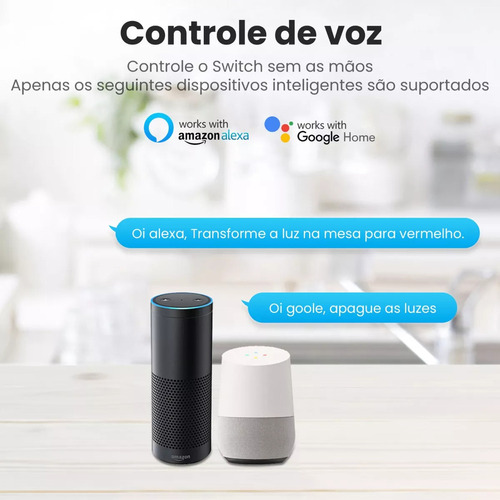 A+ 5 Mini Interruptores Inteligentes Wifi Para