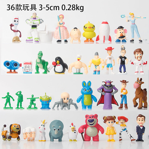 36pcs Toy Story 4 Woody Lightyear Forky Buzz Figura Juguete