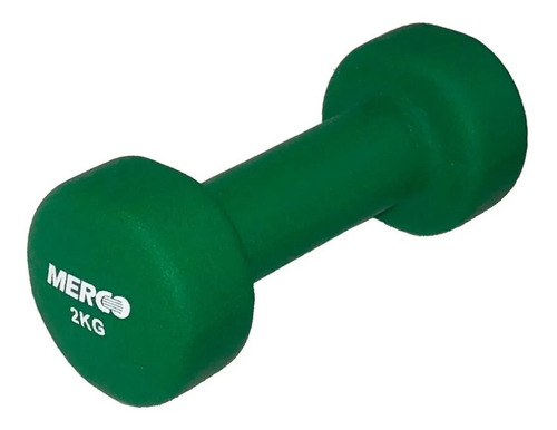 Mancuerna Hierro 2 Kg Maciza Recubierta Neoprene Fitness Gym