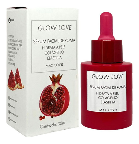 Sérum Facial Romã Glow Love Max Love Momento de aplicação Dia/Noite Tipo de pele Normal