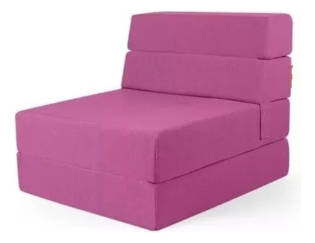 Sofa Cama Individual Sillon Puff Plegable 190x70x10cm