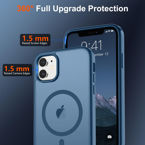 Funda Magnética Supfine Para iPhone 11 Con Magsafe Deep Bl