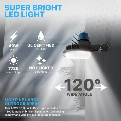 Marathon Lighting Luz Led De Seguridad Y Granero De 40 W Del