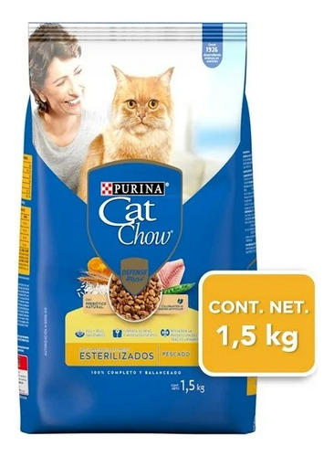 2 Pza Alimento Para Gato Purina Cat Chow Adulto Esterilizado