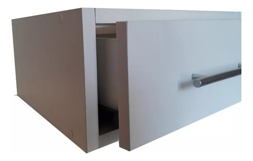 Mesa De Luz Aixa (incluye Cerradura) Mate Blanco
