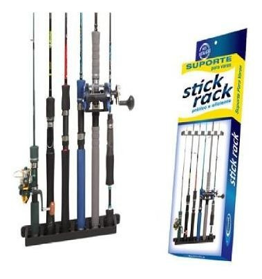 Suporte (expositor) De Parede P/ Varas De Pesca - Stick Rack