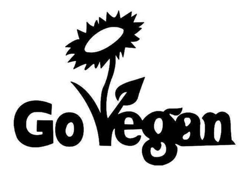Go Vegan Vegano Sticker Autoadhesivo Vinilo Auto
