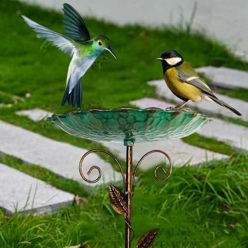 Baño Para Pájaros Para Exterior, Comedero Para Colibríes