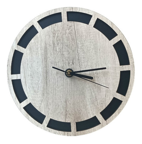 Reloj De Pared De Madera Analógico Diseño Ankara 30x30