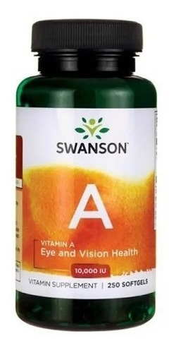 Vitamina A Swanson 10000ui 250 Softgels Envio Gratis