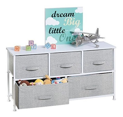 Mdesign Fabric 5drawer Nursery Storage Organizer Unidad Para