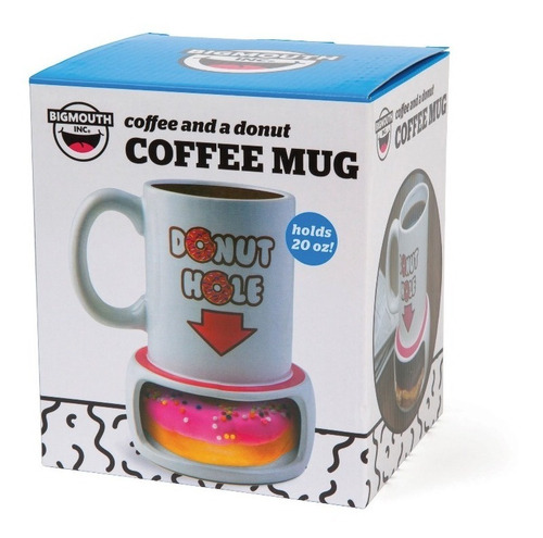 Imagen 6 de 6 de Taza Guarda Dona Donut Hole Bigmouth Inc 473 Ml