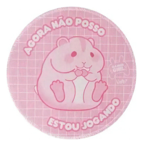 Mouse Pad Soft Rosa Gamer Girl Hamster Uatt