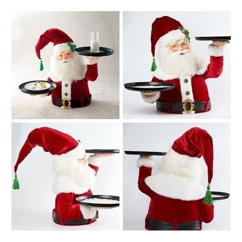 . Suporte De Guloseimas De Sobremesa De Papai Noel Decoração