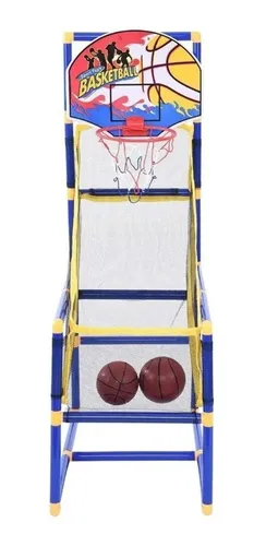 Cancha De Baloncesto Con Malla Recogepelota Para Niños