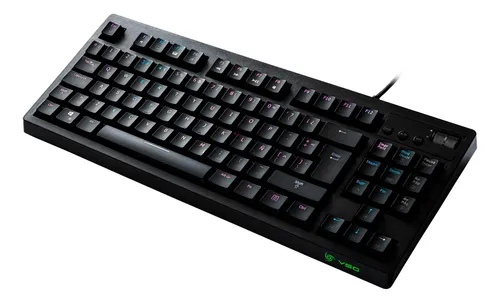Teclado Gamer Vsg Quasar Rgb Outemu Brown Color Negro