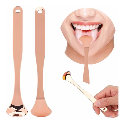 Limpiador De Lengua De Acero Inox. Para Eliminar Bacterias