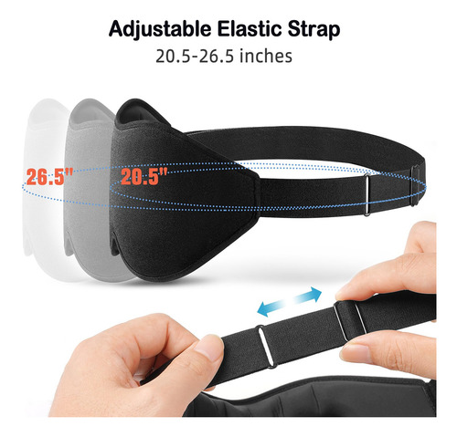 Antifaz Para Dormir 3d Suave Ajustable Viajes Noche, Siesta