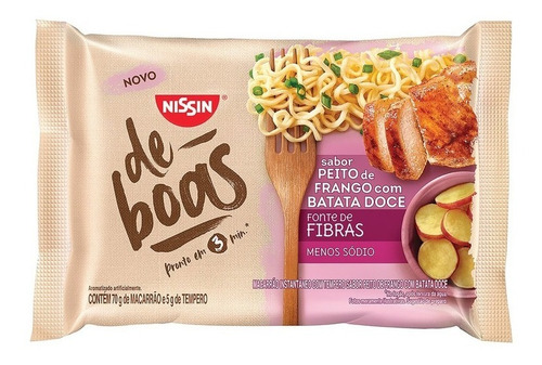 Nissin Miojo Peito De Frango Com Batata Doce Deboas Pct 75g