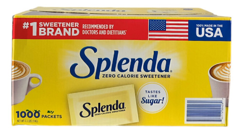 Endulzante Splenda Caja De 1000 Sobres. Importada Original 