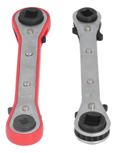 Llave De Trinquete Cuadrada De Doble Extremo De Acero Con Al