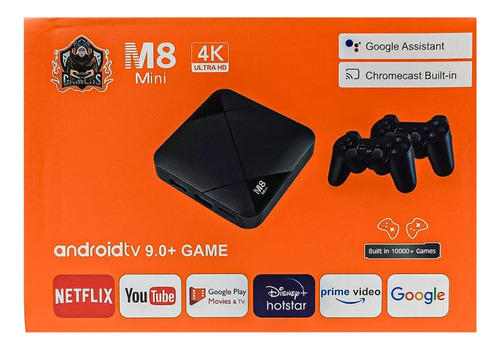 M5 Android Tv Box + Game Box + 10000 Game + 2 Palancas Guejo